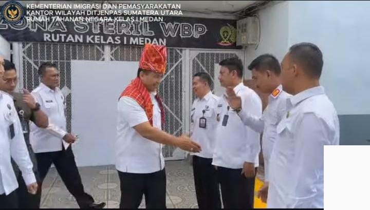 Wamenimipas Apresiasi Layanan yang diberikan Rutan Kelas I Medan